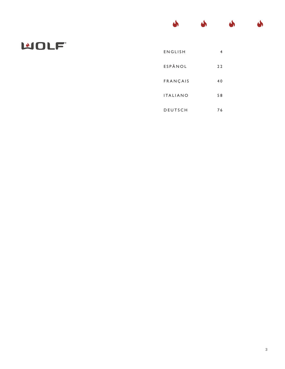 Wolf ICBCT30EU User Manual | Page 3 / 94
