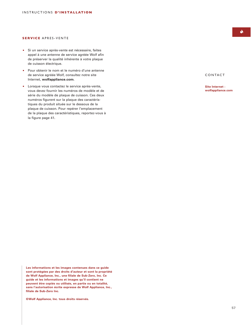 Wolf ICBCT30EU User Manual | Page 57 / 94