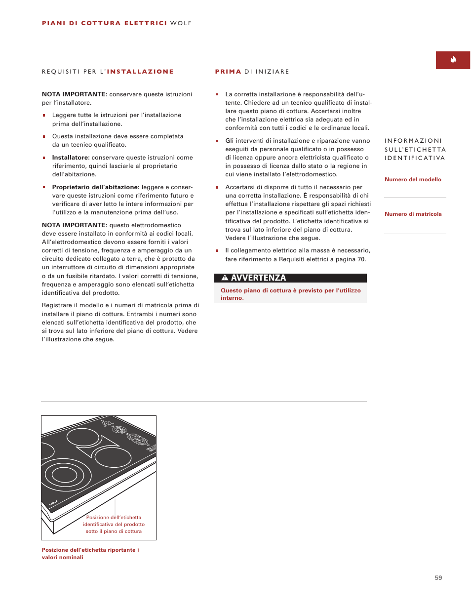 Wolf ICBCT30EU User Manual | Page 59 / 94