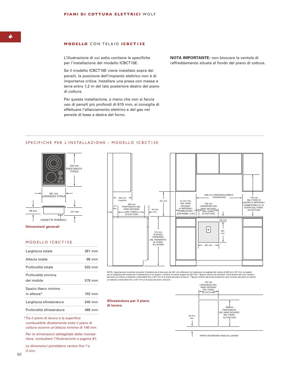 Wolf ICBCT30EU User Manual | Page 62 / 94