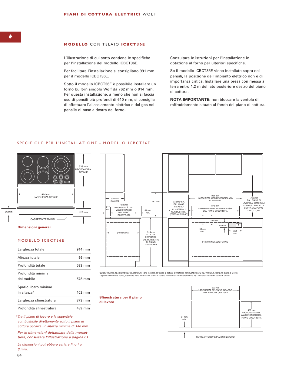 Wolf ICBCT30EU User Manual | Page 64 / 94