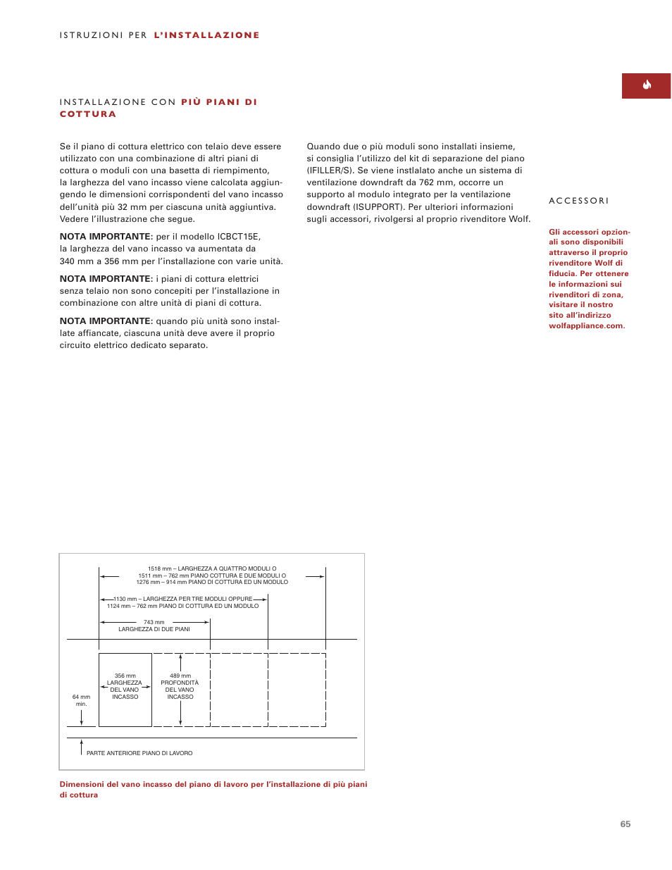 Wolf ICBCT30EU User Manual | Page 65 / 94