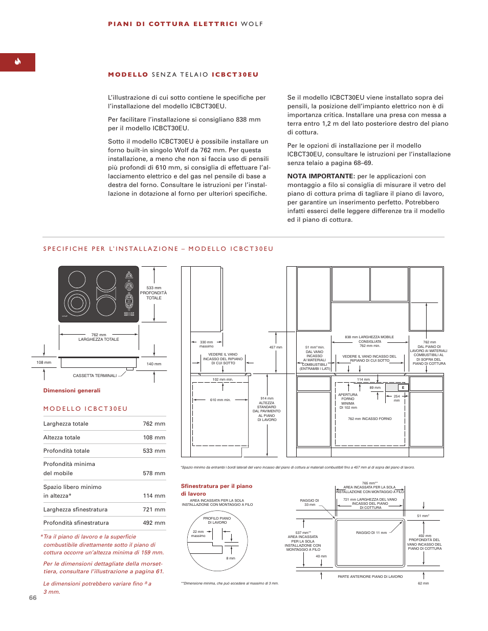 Wolf ICBCT30EU User Manual | Page 66 / 94