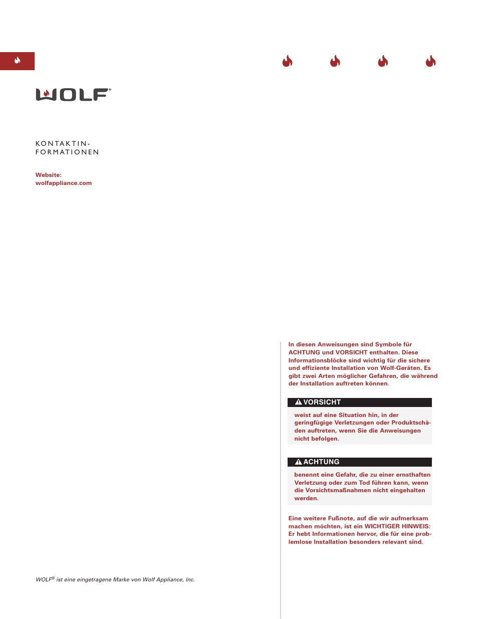 Wolf ICBCT30EU User Manual | Page 76 / 94