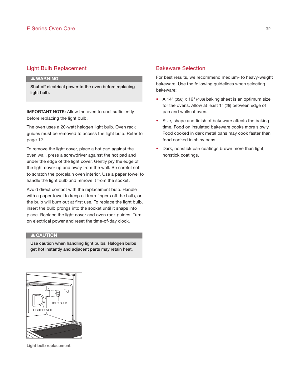 Wolf E SERIES SO30-2U/S User Manual | Page 32 / 40