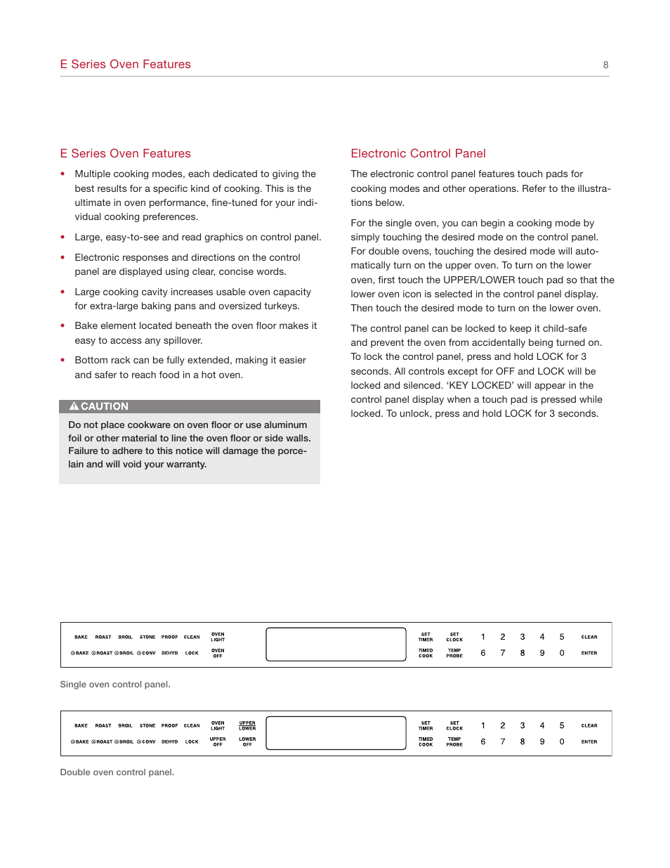 Wolf E SERIES SO30-2U/S User Manual | Page 8 / 40