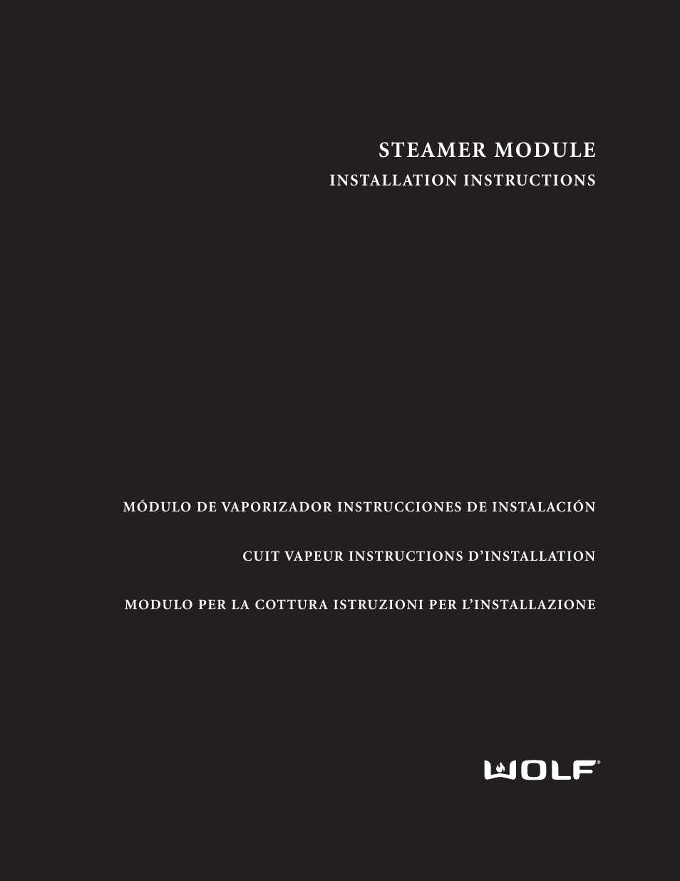 Wolf ICBIS15/S User Manual | 43 pages