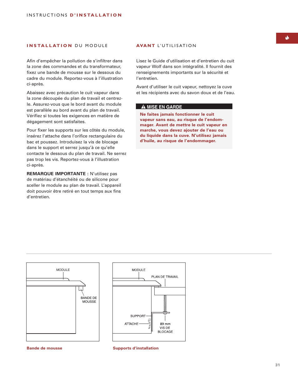 Wolf ICBIS15/S User Manual | Page 30 / 43