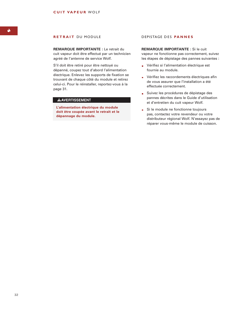 Wolf ICBIS15/S User Manual | Page 31 / 43