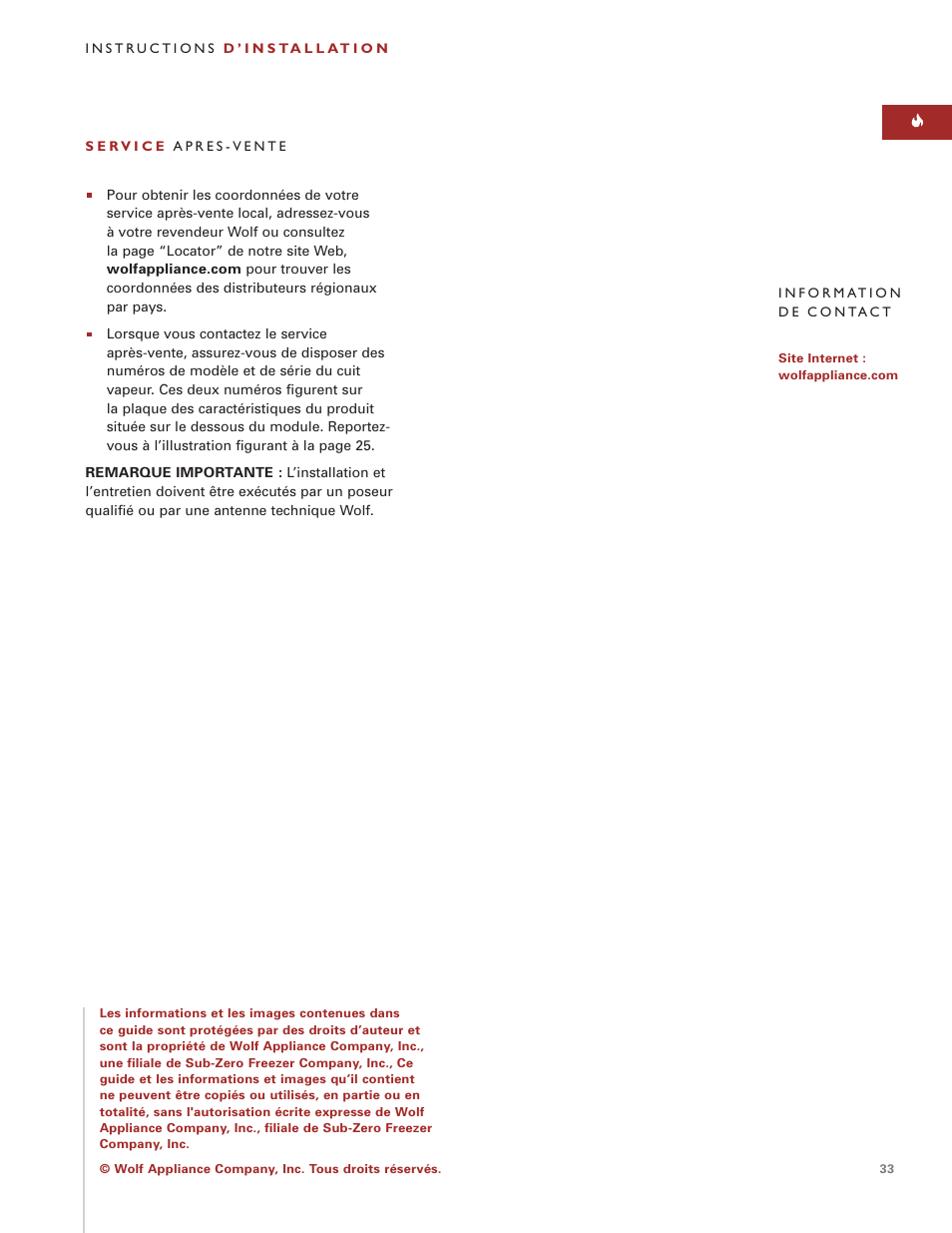 Wolf ICBIS15/S User Manual | Page 32 / 43