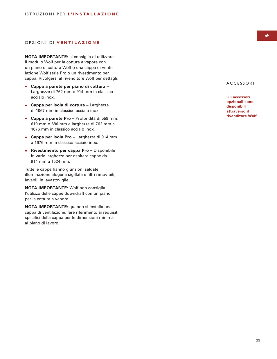 Wolf ICBIS15/S User Manual | Page 38 / 43