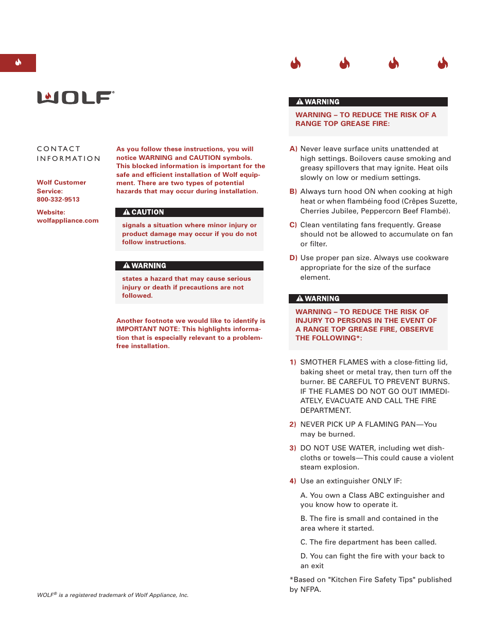 Wolf Pro Wall User Manual | Page 2 / 20