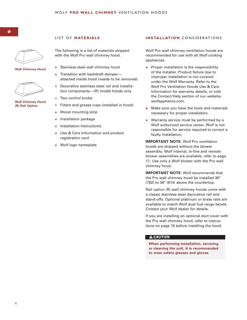Wolf Pro Wall User Manual | Page 4 / 20
