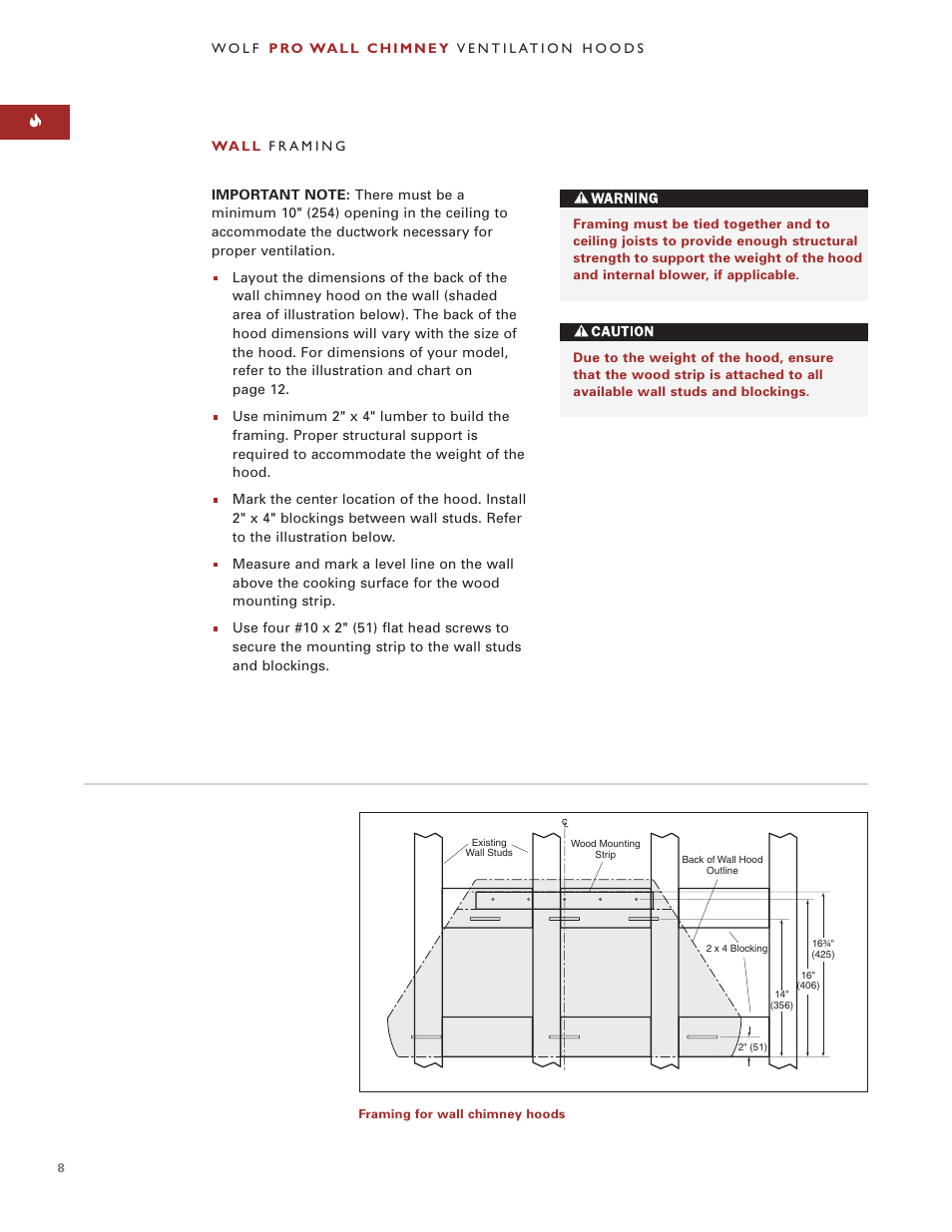 Wolf Pro Wall User Manual | Page 8 / 20