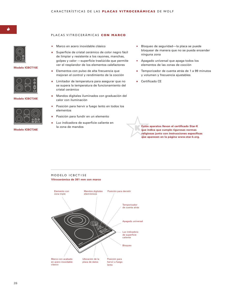 Wolf ICBCT36EU User Manual | Page 26 / 94