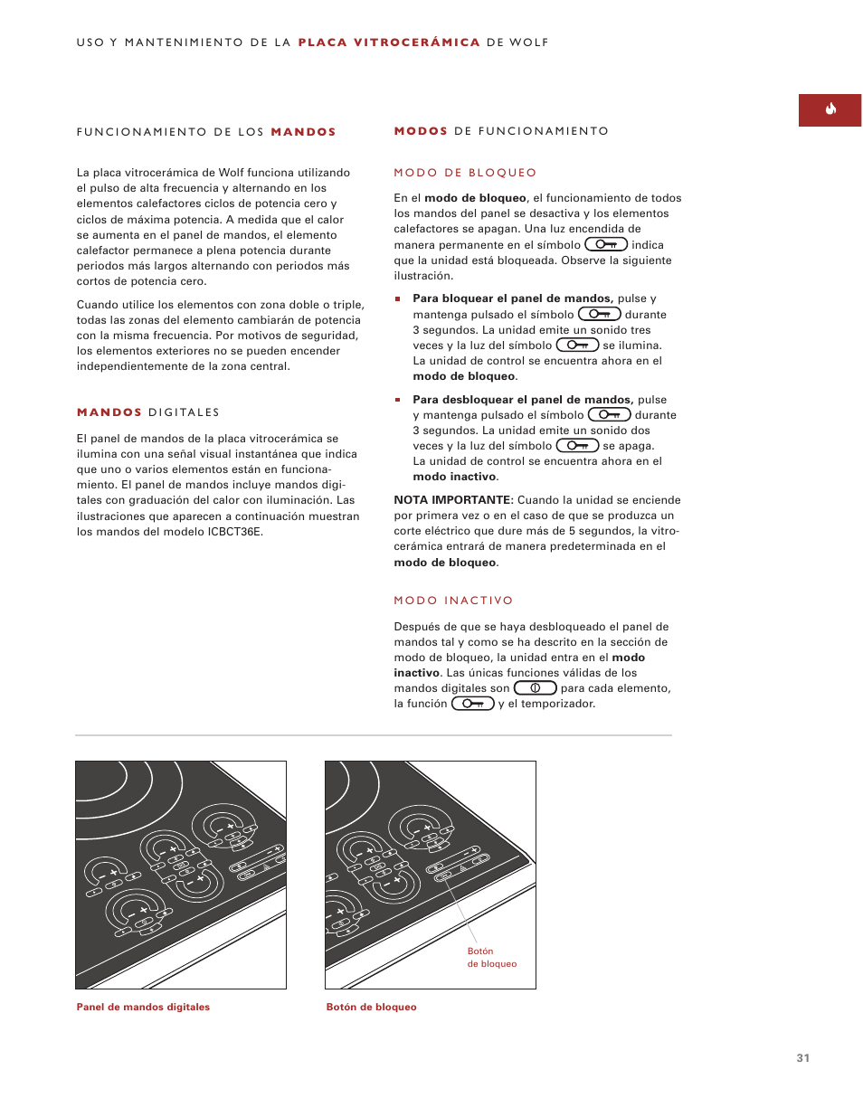 Wolf ICBCT36EU User Manual | Page 31 / 94