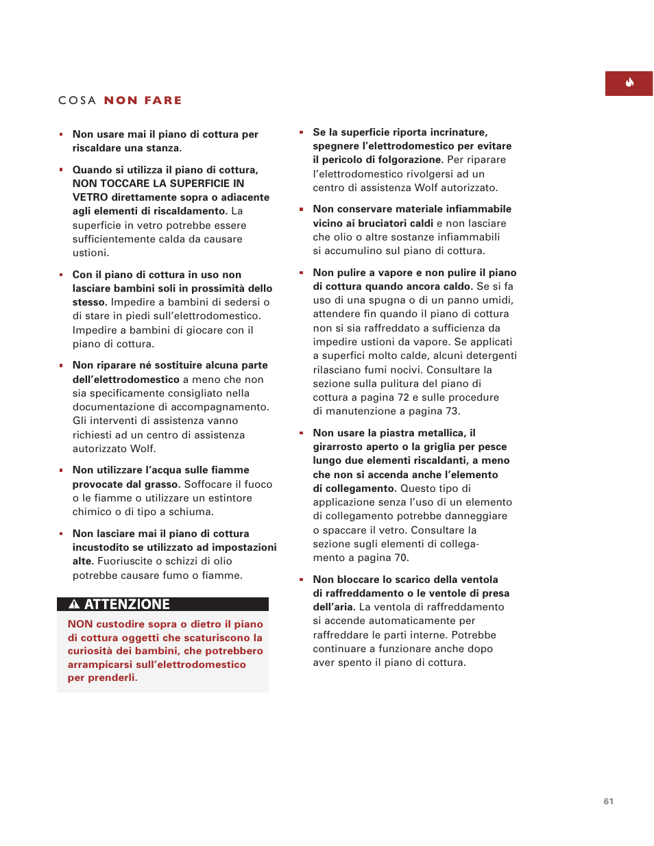 Wolf ICBCT36EU User Manual | Page 61 / 94