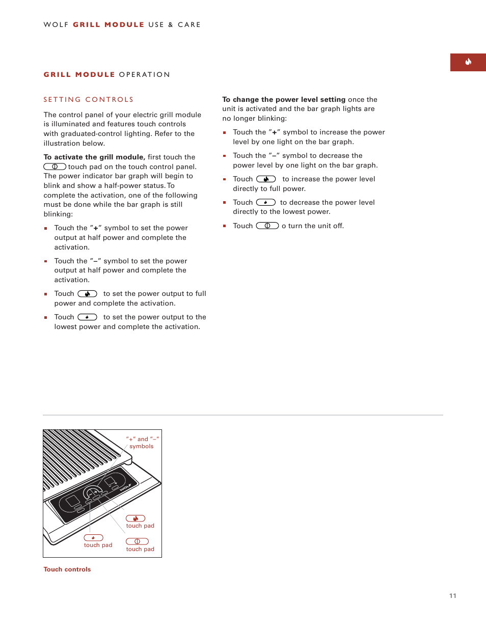 Wolf Grill Module ICBIG15 User Manual | Page 11 / 60