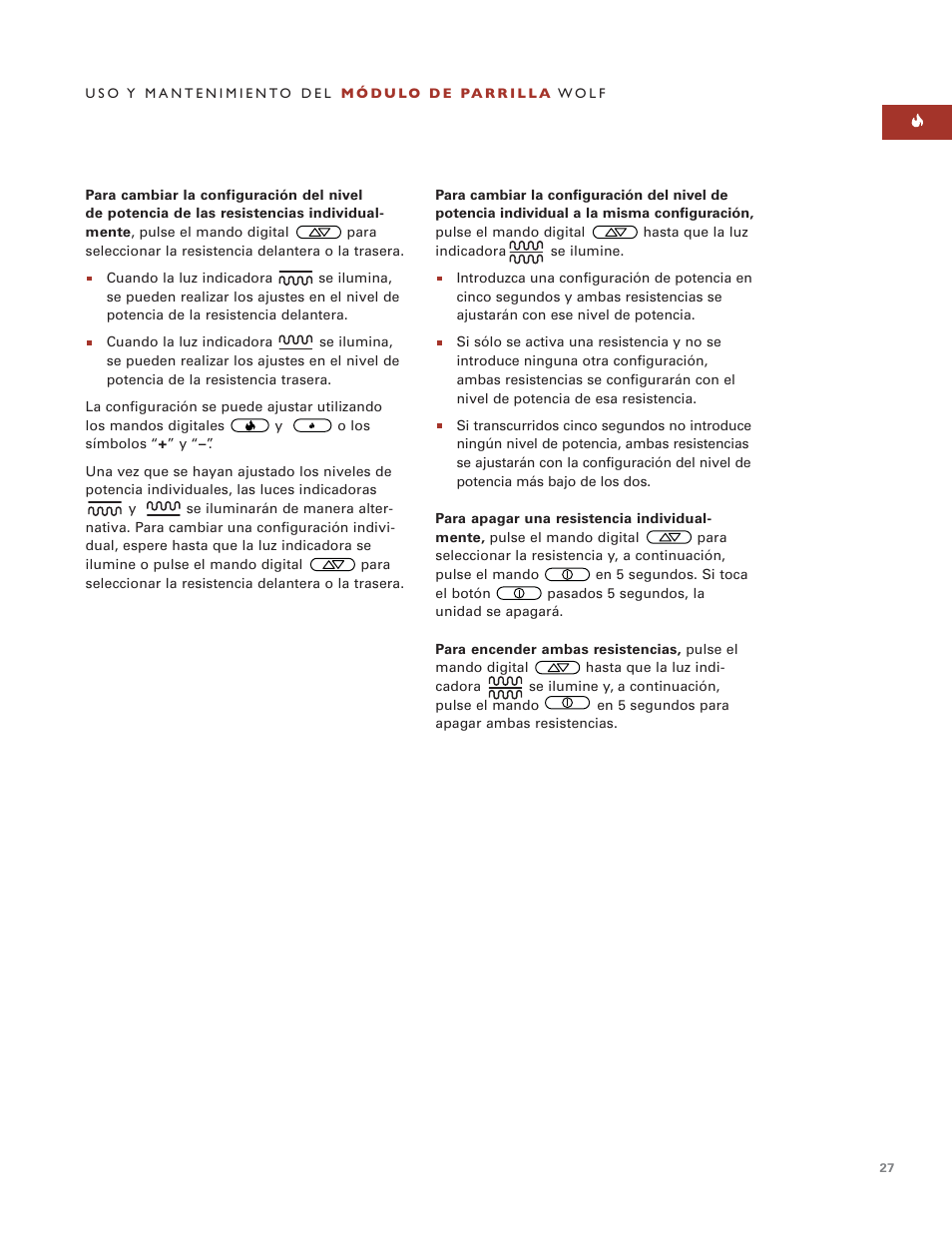Wolf Grill Module ICBIG15 User Manual | Page 27 / 60