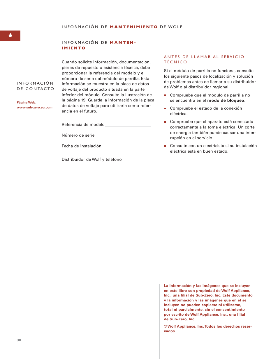 Wolf Grill Module ICBIG15 User Manual | Page 30 / 60