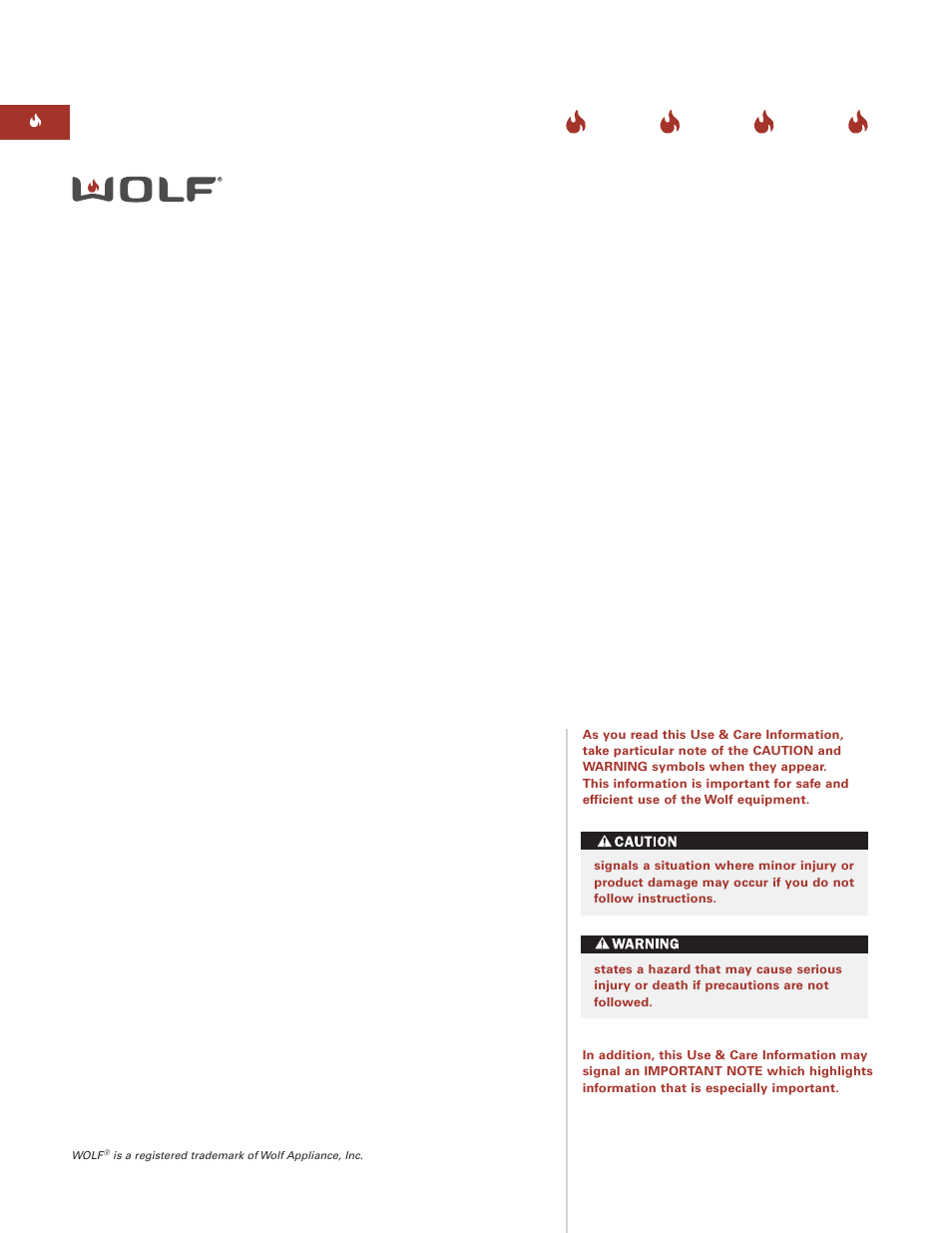 Wolf Grill Module ICBIG15 User Manual | Page 4 / 60
