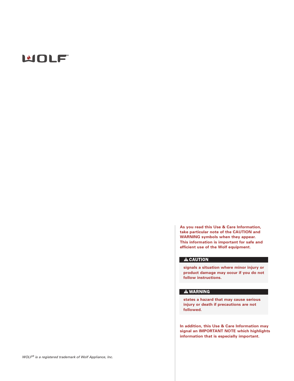 Wolf Induction s ICBCT30IU User Manual | Page 4 / 100