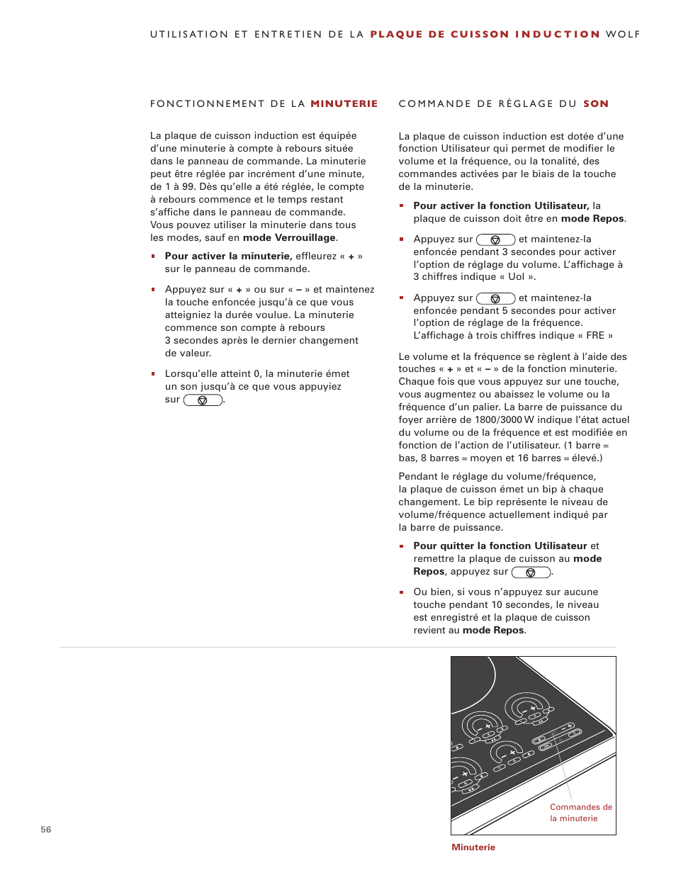 Wolf Induction s ICBCT30IU User Manual | Page 56 / 100