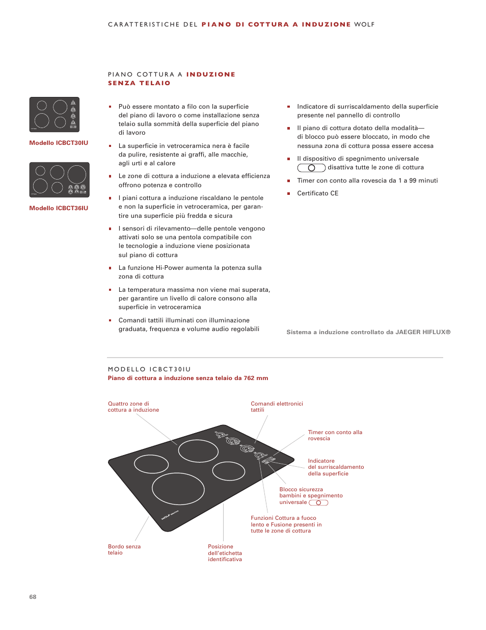 Wolf Induction s ICBCT30IU User Manual | Page 68 / 100