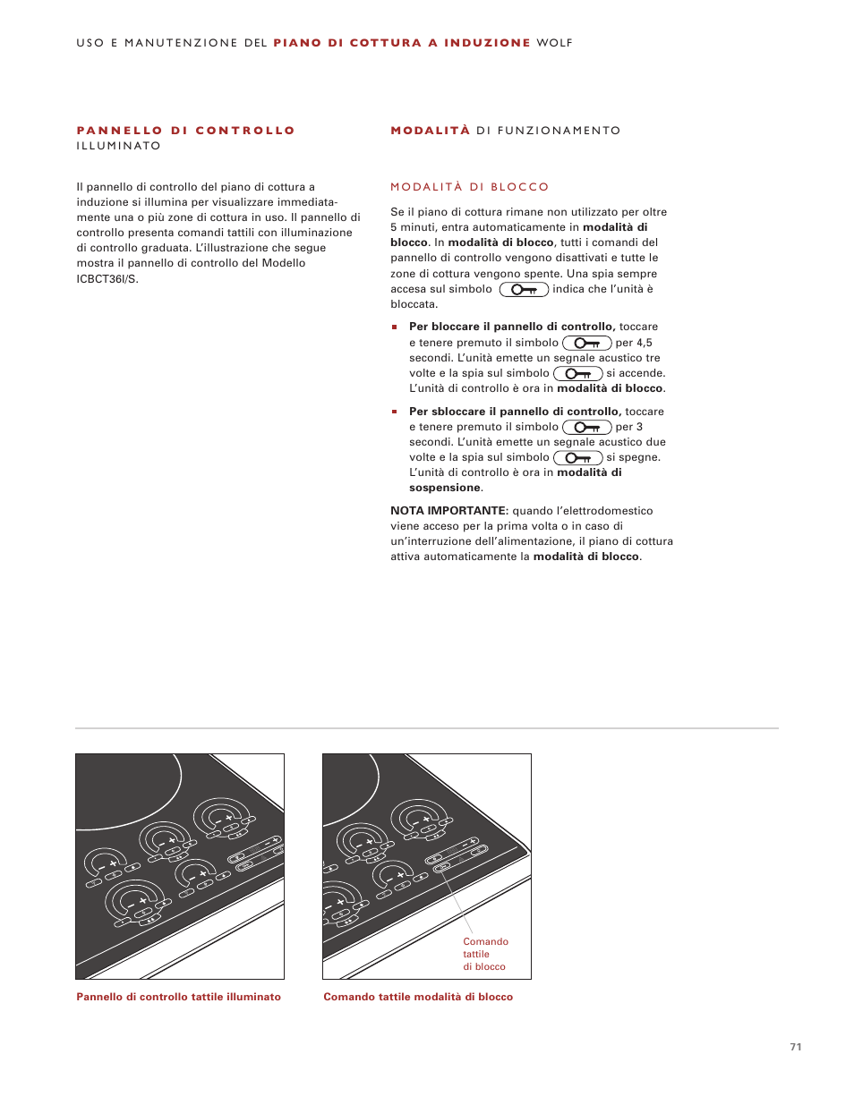 Wolf Induction s ICBCT30IU User Manual | Page 71 / 100