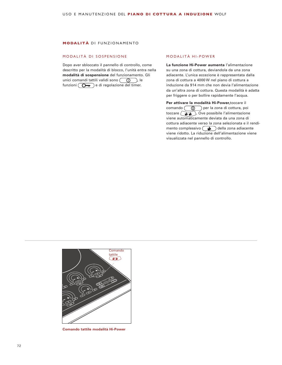 Wolf Induction s ICBCT30IU User Manual | Page 72 / 100