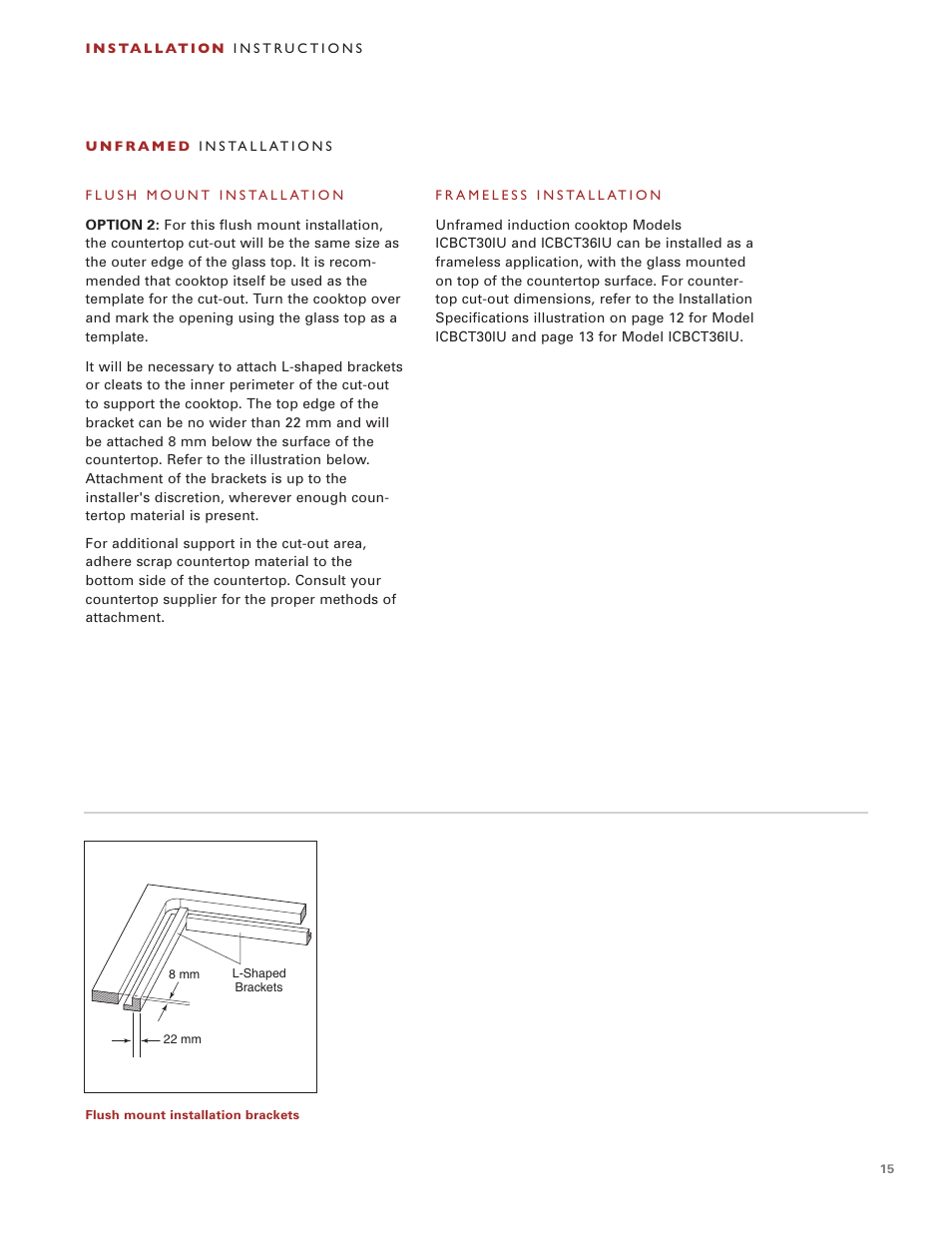 Wolf Induction s ICBCT30I User Manual | Page 15 / 88