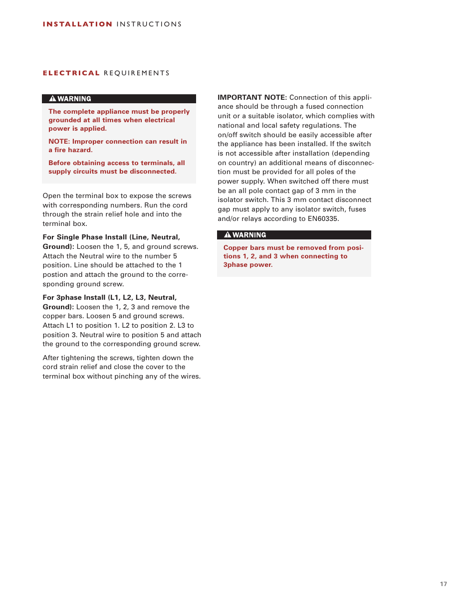 Wolf Induction s ICBCT30I User Manual | Page 17 / 88