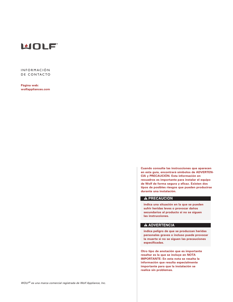 Wolf Induction s ICBCT30I User Manual | Page 21 / 88