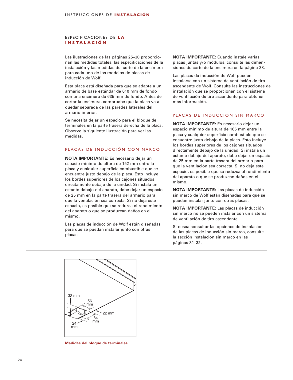 Wolf Induction s ICBCT30I User Manual | Page 24 / 88