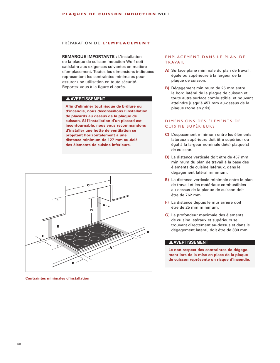 Wolf Induction s ICBCT30I User Manual | Page 40 / 88