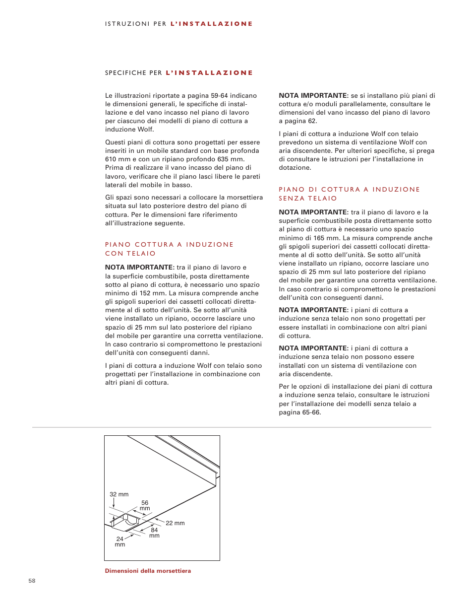 Wolf Induction s ICBCT30I User Manual | Page 58 / 88