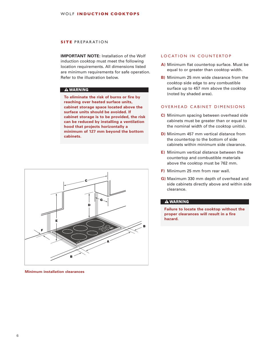 Wolf Induction s ICBCT30I User Manual | Page 6 / 88