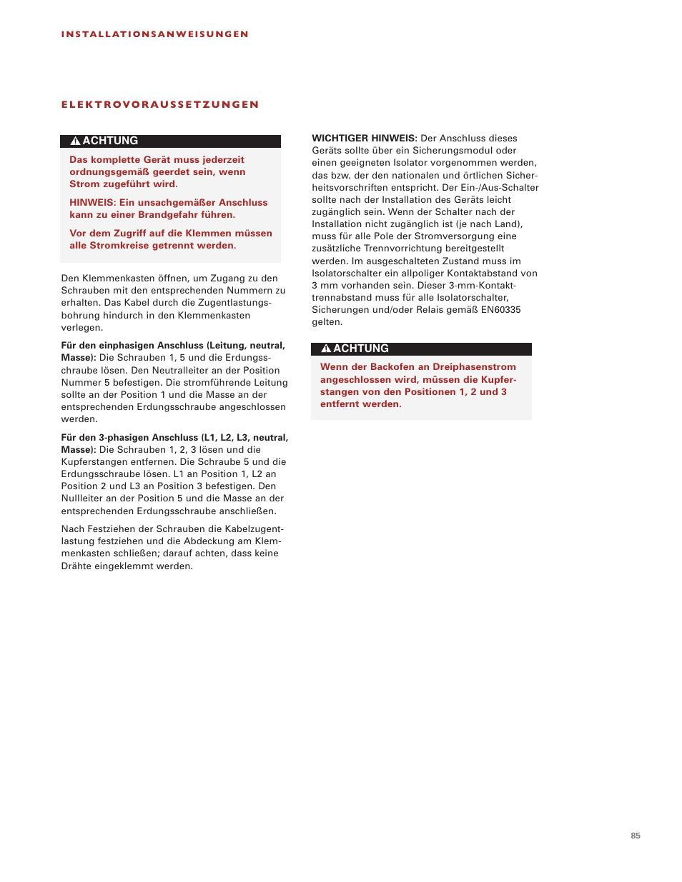 Wolf Induction s ICBCT30I User Manual | Page 85 / 88