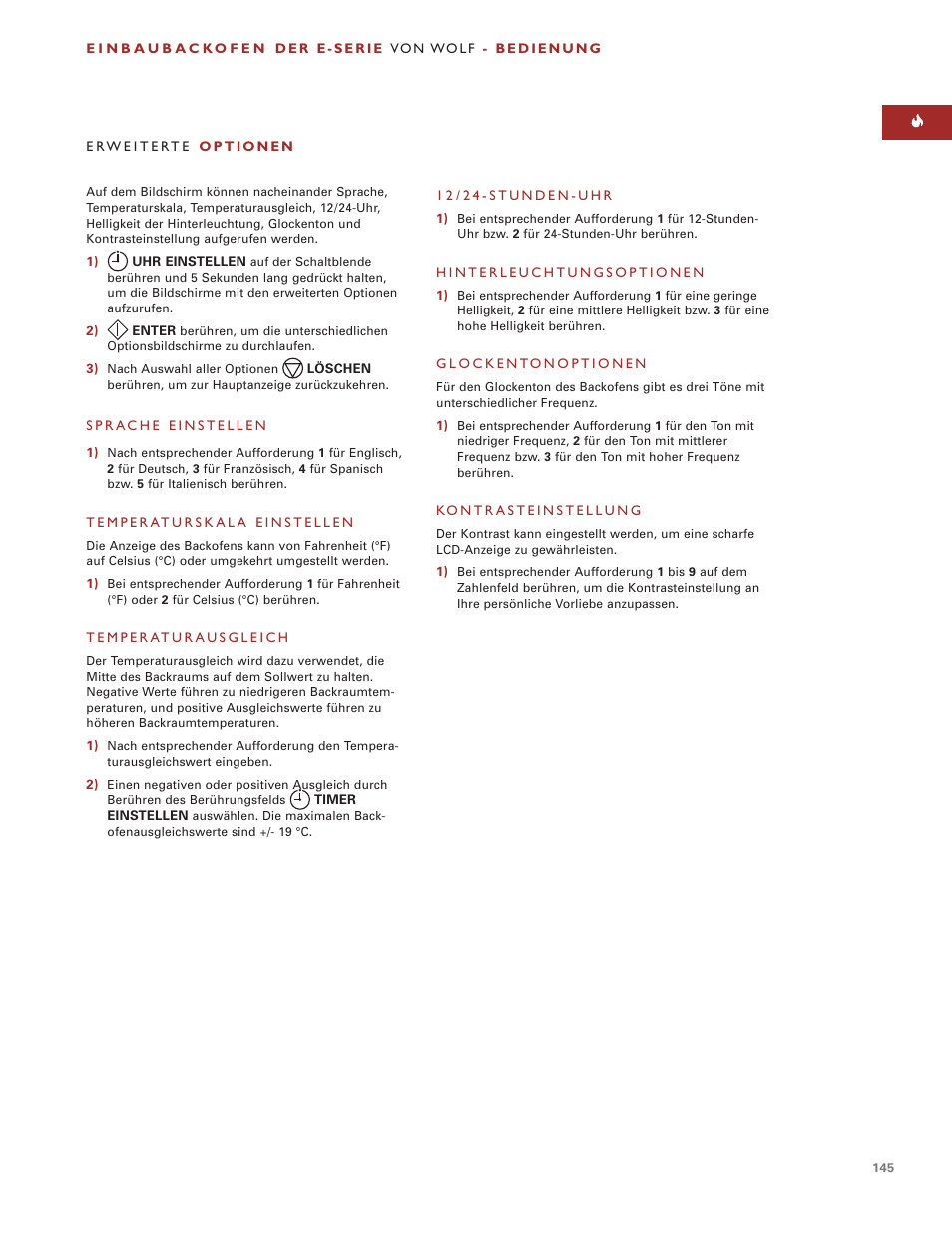 Wolf ICBSO30-2F/S User Manual | Page 145 / 169