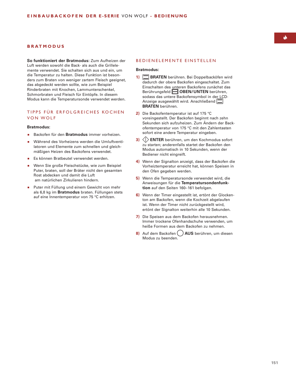 Wolf ICBSO30-2F/S User Manual | Page 151 / 169