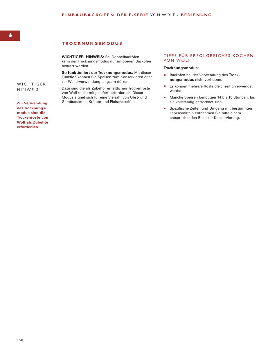 Wolf ICBSO30-2F/S User Manual | Page 158 / 169