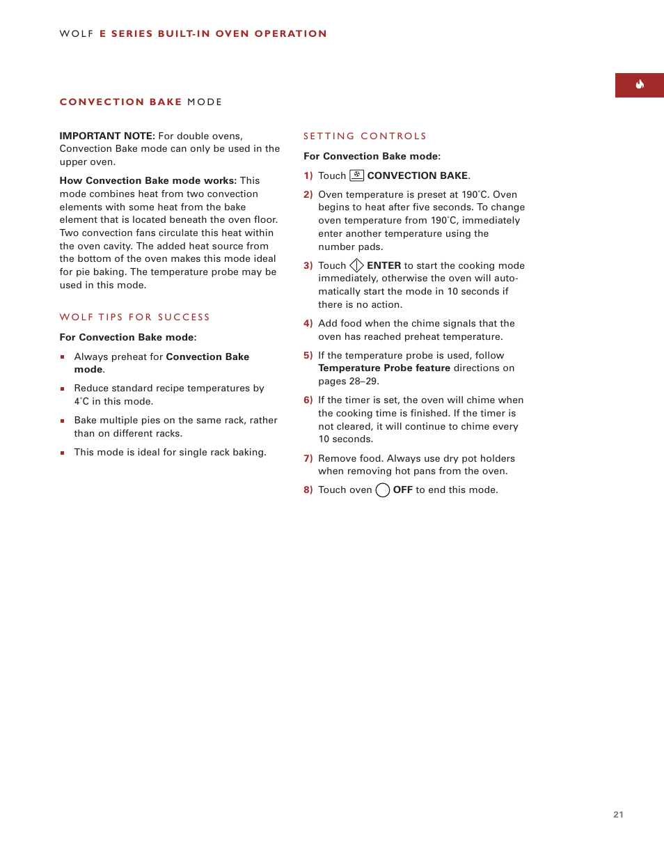 Wolf ICBSO30-2F/S User Manual | Page 21 / 169