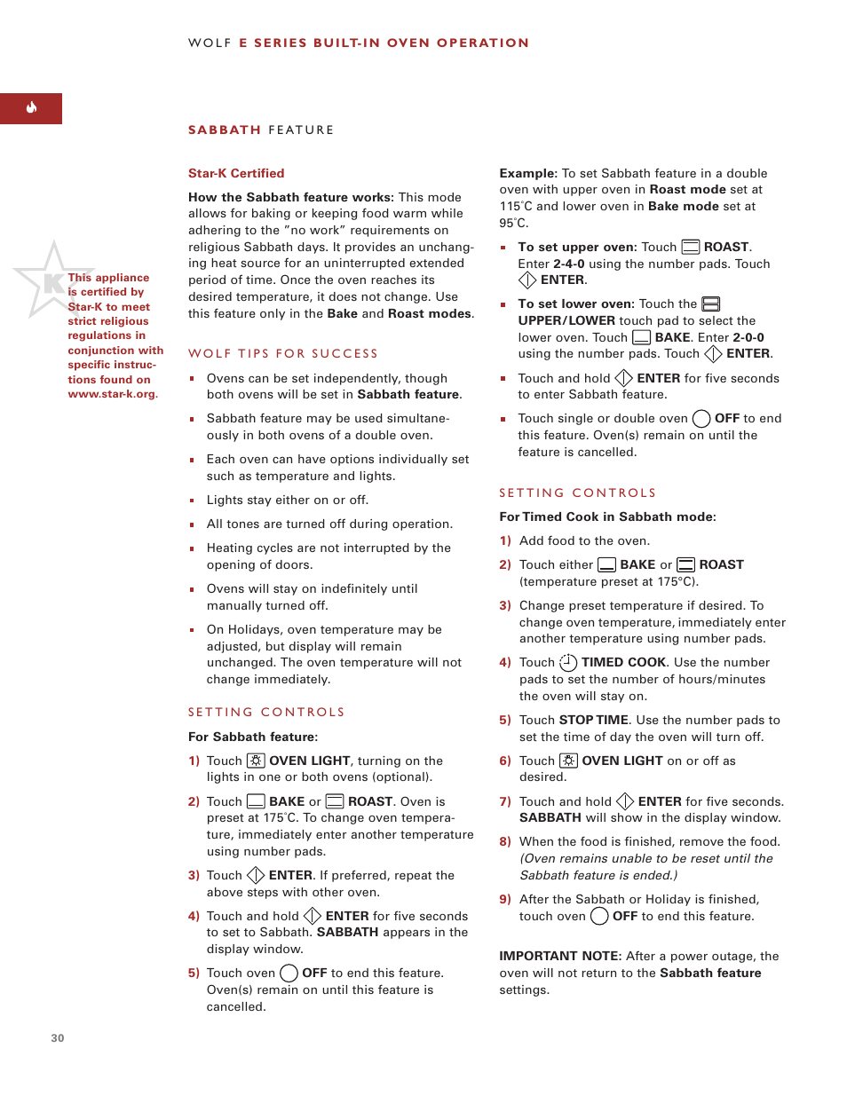 Wolf ICBSO30-2F/S User Manual | Page 30 / 169