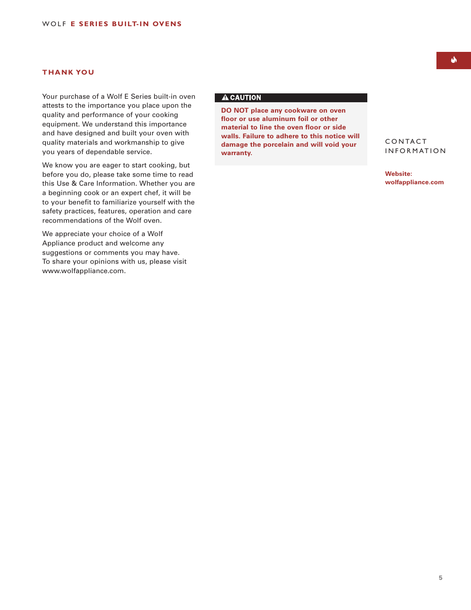 Wolf ICBSO30-2F/S User Manual | Page 5 / 169