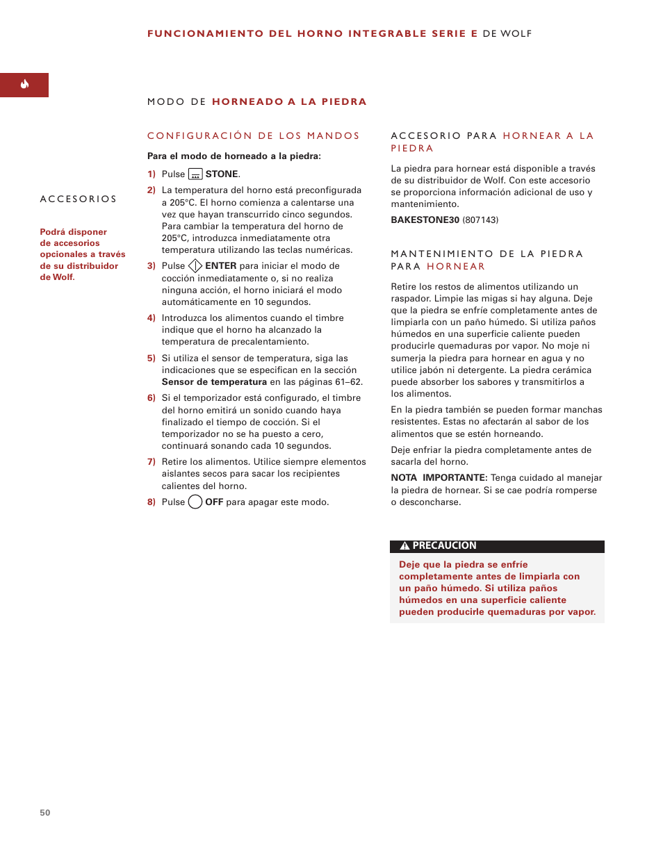 Wolf ICBSO30-2F/S User Manual | Page 50 / 169