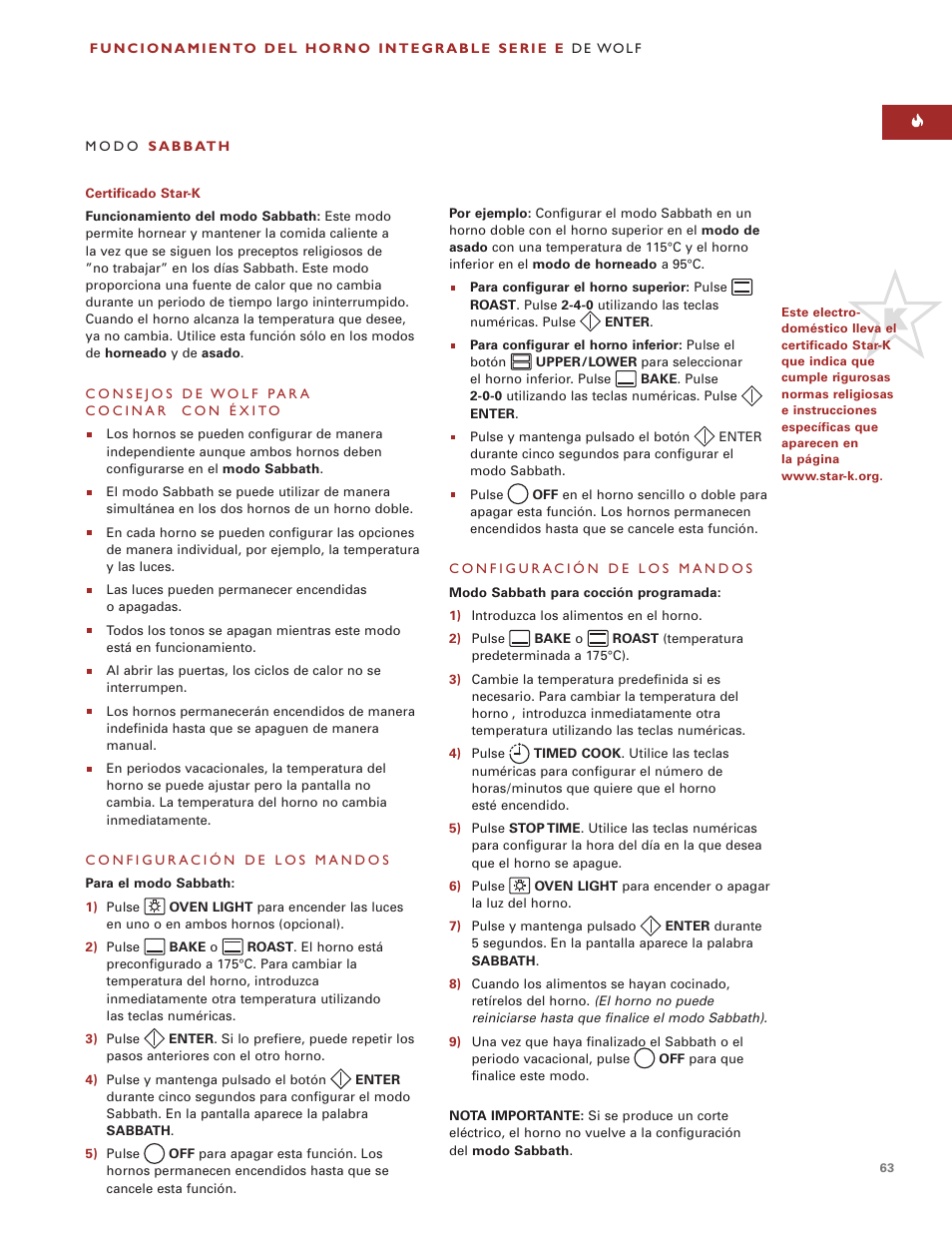 Wolf ICBSO30-2F/S User Manual | Page 63 / 169