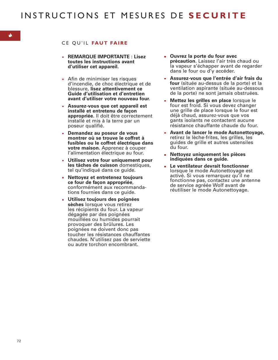 Wolf ICBSO30-2F/S User Manual | Page 72 / 169