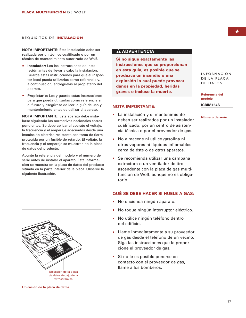 Wolf Multi-Function Cooktop User Manual | Page 16 / 63