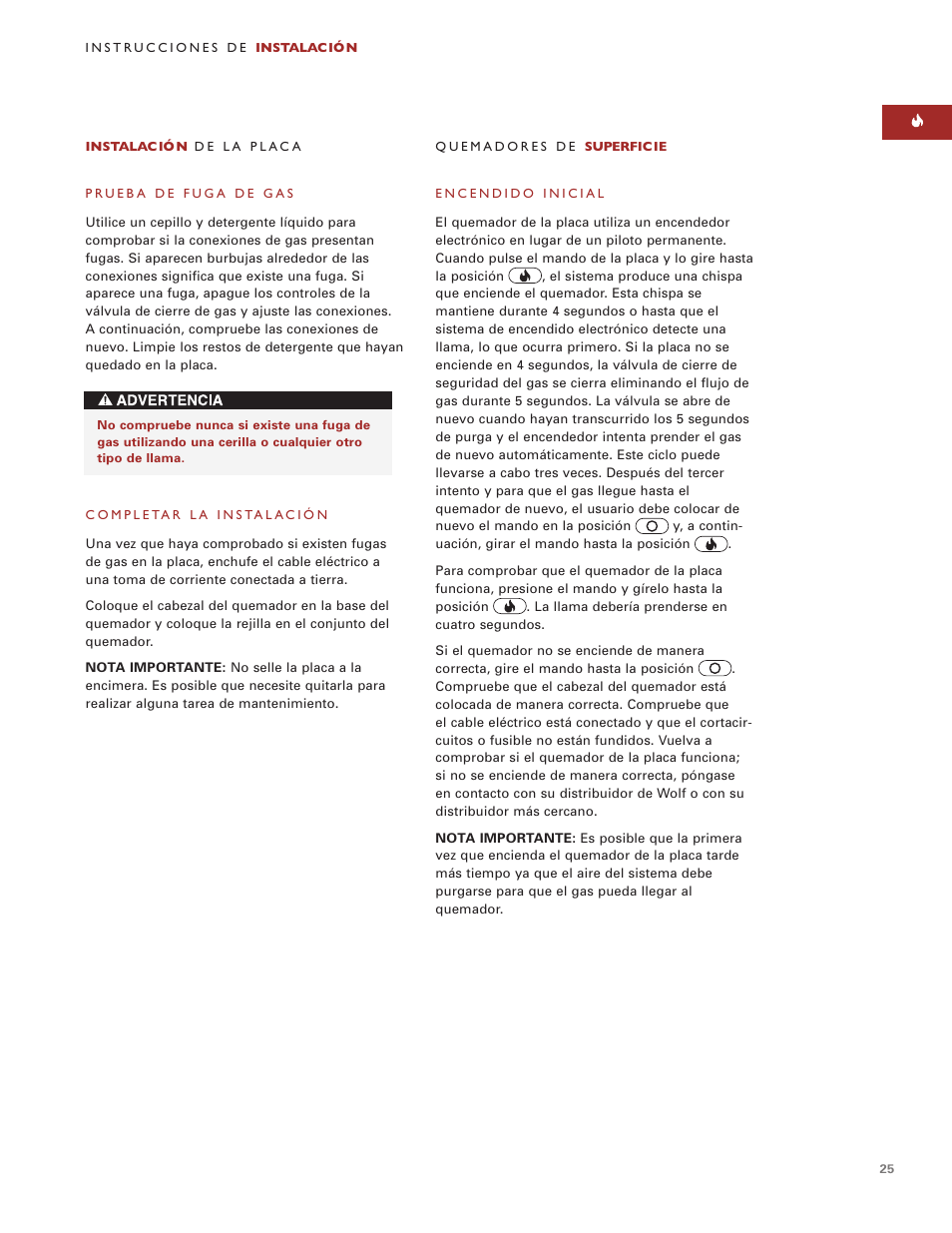 Wolf Multi-Function Cooktop User Manual | Page 24 / 63
