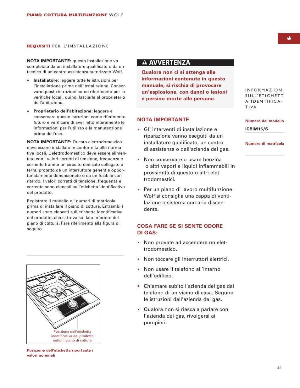 Wolf Multi-Function Cooktop User Manual | Page 40 / 63